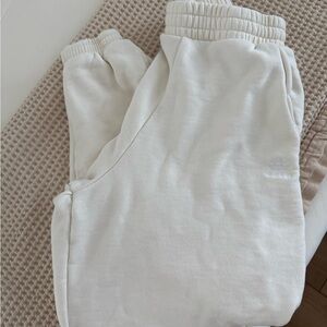 Adidas Cream Jogger Sweatpants